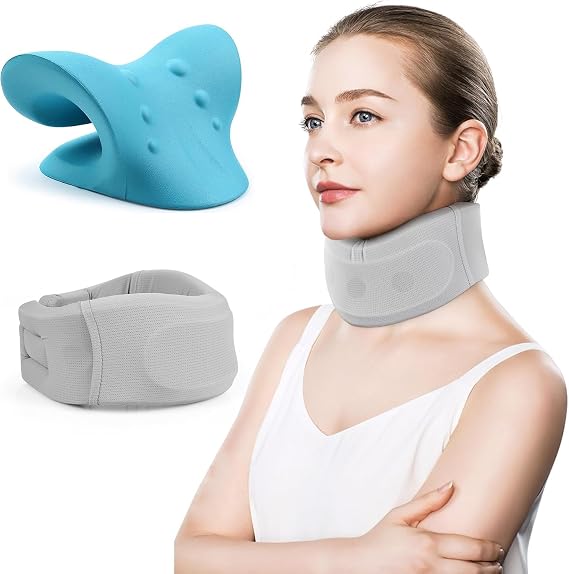 RESTCLOUD Neck Stretcher for Neck Pain Relief, Neck Brace for Neck Pain and Support