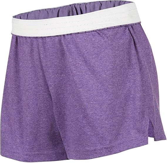Soffe Women's Authentic Cheer Active Shorts - Comfortable Cotton Blend, for Gym, Dance, Elastic Waistband, Soft Fabric