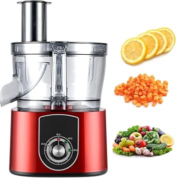 2 in 1 Commercial Vegetable Dicer Electric Vegetable Slicer Shredder Automatic Potato Onion Carrot Dicing Cube Cutting Machine Vegetable Chopper for Commercial Home Use,Red