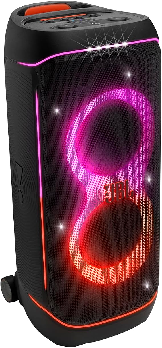 JBL PartyBox 720 Wireless Bluetooth Party Speaker, Black | Dynamic Light Show, 15 Hours Playtime, IPX4 Splashproof Rating, JBL Pro Sound and Auracast Multi-Speaker Connection