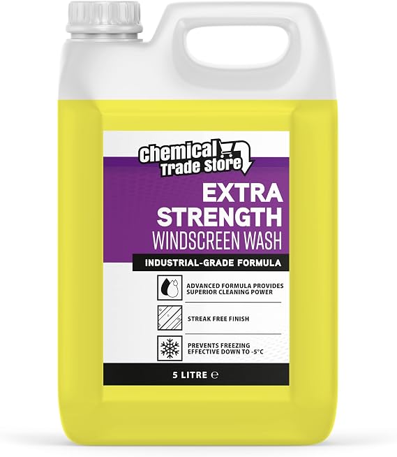 All Seasons Screenwash 5 Litre - Ready to Use Windscreen Fluid - Streak-Free Formula for Dirt & Grime - Prevents Freezing