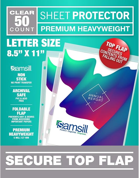 SAMSILL Secure TOP Sheet Protector Family