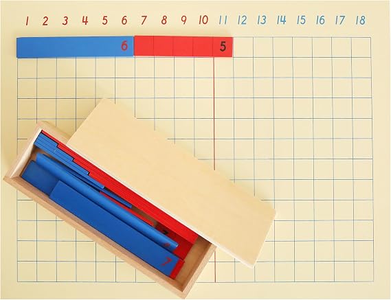 MONTESSORI OUTLET Addition Strip Board for 3-6 Years Montessori Education at School and Home
