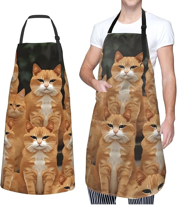 Adjustable Apron Waterproof Bib with 2 Pocket Petoskey Stone1 Cooking Aprons for Women Men Chef Bibs for Baking