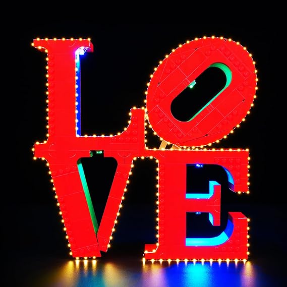 BRIKSMAX 2.0 Light Kit for LEGO Art Love Sculpture- Innovative Led Lighting Compatible with LEGO 31214 Building Sets (Not Included Lego Set)