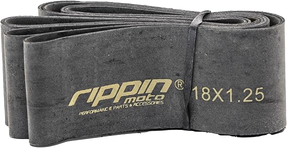 Rippin Moto 18" x 1.25" Motorcycle Rim Strip with Valve Stem Hole