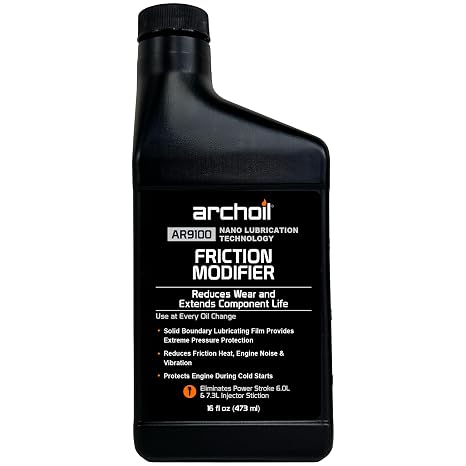 Archoil AR9100 Oil Additive (16oz) for All Vehicles - Powerstroke Cold Starts, Eliminates Injector Problems
