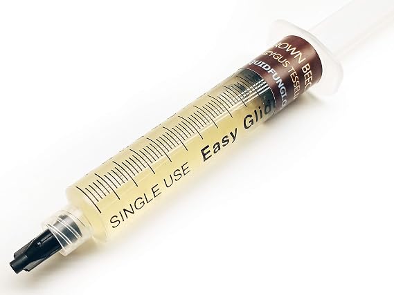 Brown Beech Mushroom (Hypsizygus tessellatus) Liquid Culture Syringe Sample for Mushroom Growing Cultivation on Grain or Agar