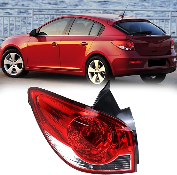 Tail Lights Assembly Compatible with Chevrolet Cruze Hatchback 2009 2010 2011 2012 2013 2014 Left Rear Light Taillights Tail Lamps Turn Signal, Reverse Brake Lamps