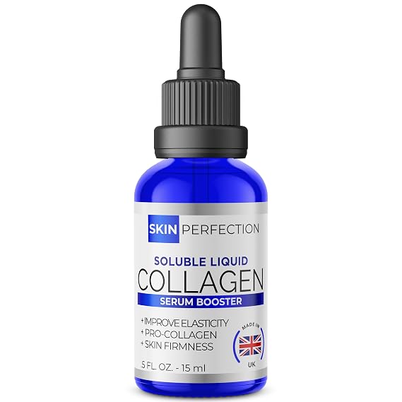 Liquid Collagen Peptides Serum Booster for Face, Anti-Aging