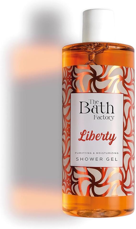 The Bath Factory Liberty Shower Gel, Moisturizing Body Wash with Tunisian Orange, French Lavender & Madagascar Vanilla, 13.5 fl oz, All Skin Types