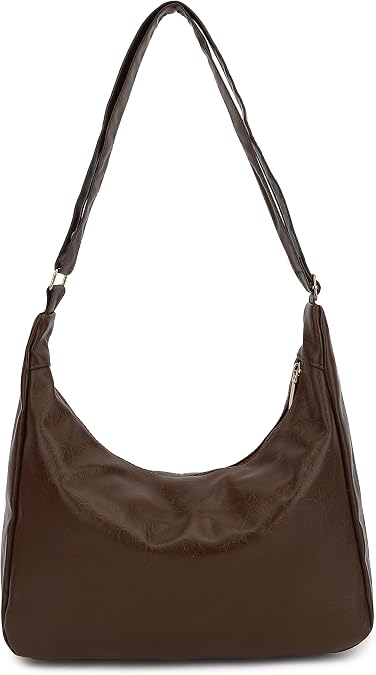 Crossbody Bag for Women - Soft Vegan Leather Hobo Bag Lightweight Shoulder Handbag Slouchy Tote Purse for Work & Daily Use