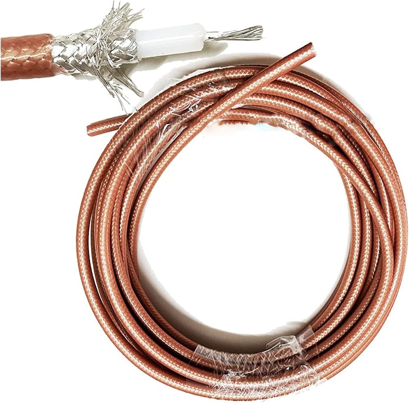 Artemisia Jinglong Store RG400 Double Shielded Copper Braid Coaxial Cable Adapter Connector Coax Cable RG-400 Cable 50ohm 50cm 1235101520m Color : 3m