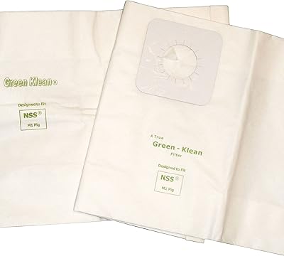 Green Klean Replacement Vacuum Bags, Fits NSS M1