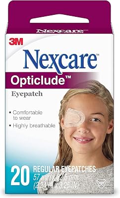 Nexcare Opticlude Orthoptic Eye Patches Regular 20 Count Pack of 4
