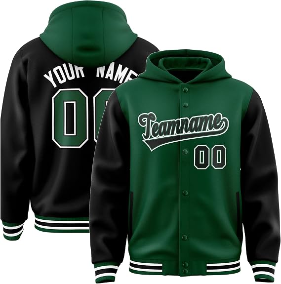 KXK Custom Varsity Jacket for Men Women Youth Personalized Baseball Bomber Sweatshirt Coat Stitched Letters Logo