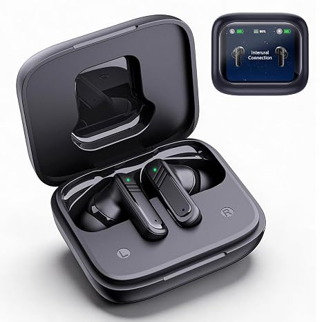 Bluetooth Hearing Aids for Seniors,Rechargeable Touch Control LED Screen