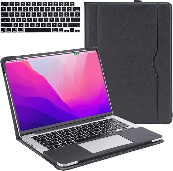 TYTX Compatible with MacBook Pro 14 Inch Case 2021-2026 M1-M5, Black