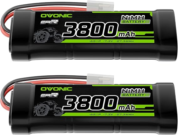 OVONIC 7.2V NiMH Battery 3800mAh 6 Cell RC Battery with TMY Connector