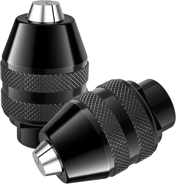 2 Pack 4486 Multi Dremel Chuck, 0.8-3.2mm Drill Keyless Bit Chuck Shank Rotary Tool Change Kit Compatible for Dremel 4486 Part Rotary Tools 3000 4000 7700 8200