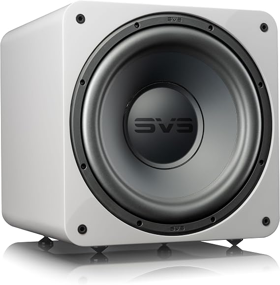 SVS SB-1000 Pro Subwoofer (Piano Gloss White) | 12-in Driver, 325 Watt RMS, Sealed Cabinet