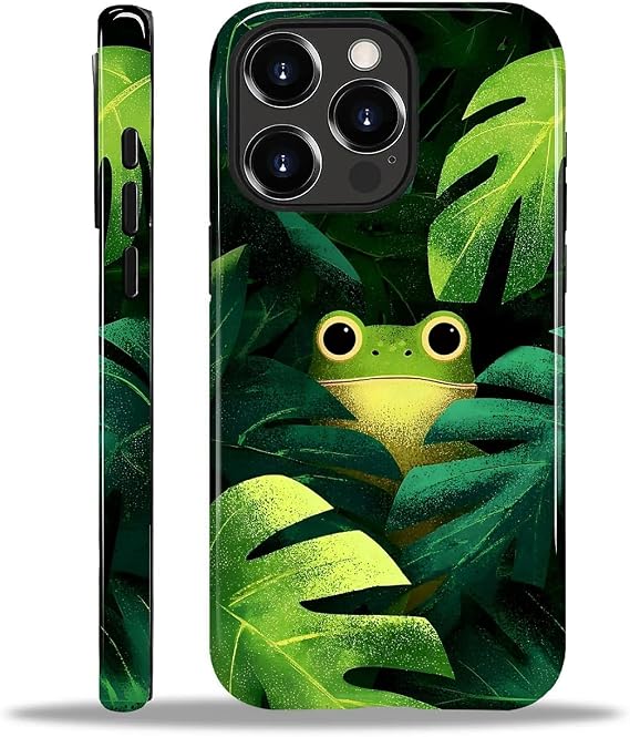 DAIZAG Compatible with iPhone 14 Pro Max Case,L2 Leaf Frog Dual Layer Shockproof Protective Hybrid Case
