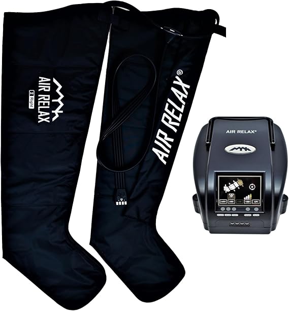 Air Relax AR-2 Professional Compression Boots, FDA Cleared Leg Recovery System, Medical Grade Recovery Boots and Pump, 3 Therapy Modes 4 Chambers, for Circulation in Legs and Muscle Relief