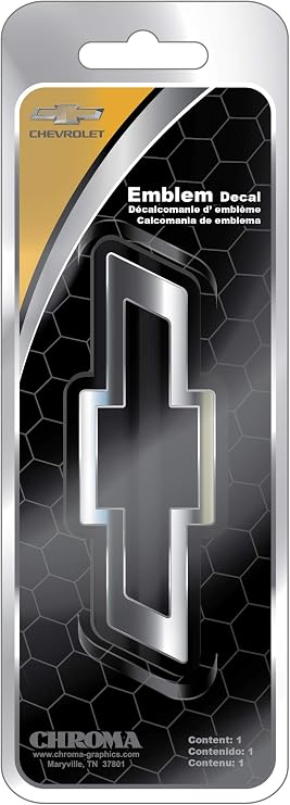 CHROMA 9115 Chevy Injection Molded Emblem, 1 Pack, chrome