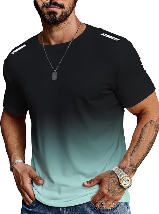 Mens Graphic T-Shirts Short Sleeve Casual Tees