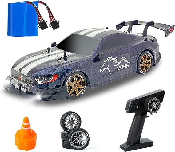 Full Scale RC Drift Car, 1:14 Professional Remote Control Drift Cars with Proportional Throttle and Steering 4WD GT Drift RC Car Hobby Grade Drifting