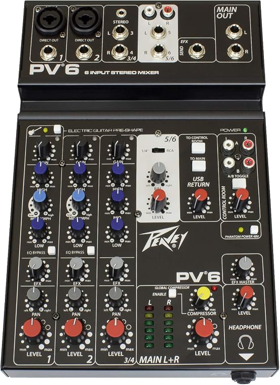 Peavey PV 6 Non-Powered Mixer