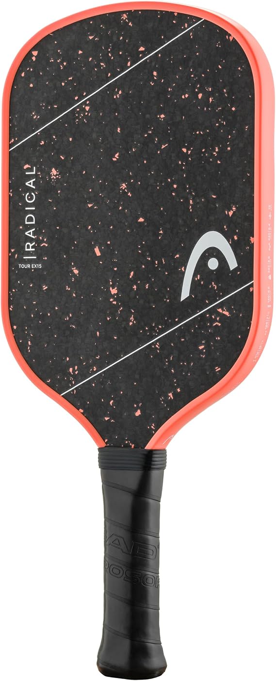 HEAD Radical Tour EX15 2026 Pickleball Paddle - Extended Handle, Carbon Surface, Thermoformed Frame, Power & Control