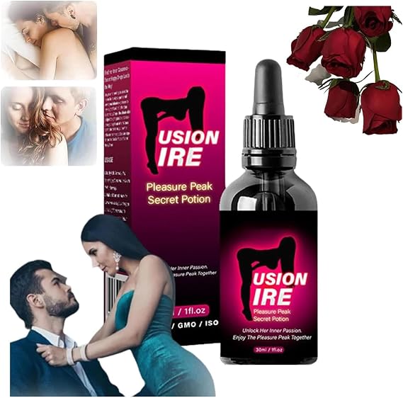 FusionFire Pleasure Peak Secret Potion - Secret Happy Drops, DesireFusion Passion Elixir,Pleasurepeak Oral Drops, Enhancing Sensitivity & Pleasure,Happy Hormones Drops for Women (1)