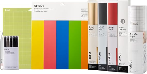 Cricut Materials Starter Bundle | for use with Cricut Explore 3 and Cricut Maker 3