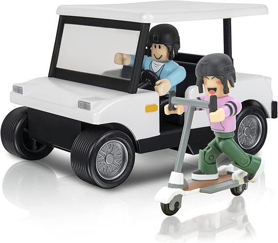 Roblox Celebrity Collection - Brookhaven: Golf Cart Deluxe Vehicle With Exclusive Virtual Items, ROG0239