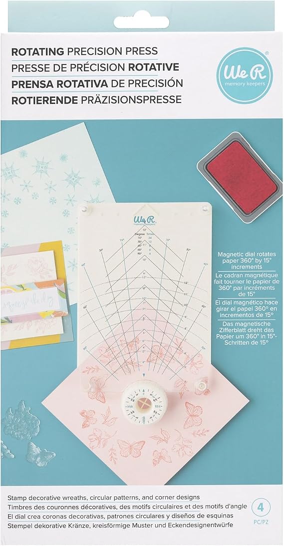 We R Memory Keepers Rotating Precision Press, Craft Supplies Precision Press for Stamping