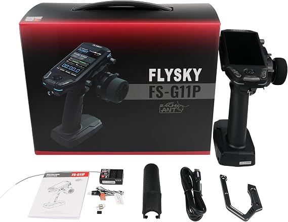 Flysky FS-G11P 11CH 2.4GHz Transmitter Remote Control with FS-R11P Receiver Built-in Gyro Fail Safe for RC Car Boat