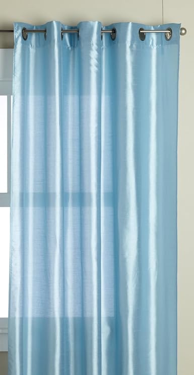 Editex Home Textiles Elaine Window Panel, 58 by 95-Inch, Light Blue