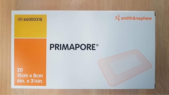 Smith & Nephew Primapore White Polyester Nonwoven Island Dressing Sterile 3-1/8 X 6 Inch 20 per Box