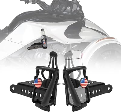 Adjustable Drink Cup Holder Bracket for Can-Am Spyder F3 F3-S 2015-2025, F3-L 2016-2023, F3-T 2016-2025 | Left and Right Side 20oz Bottle Holder