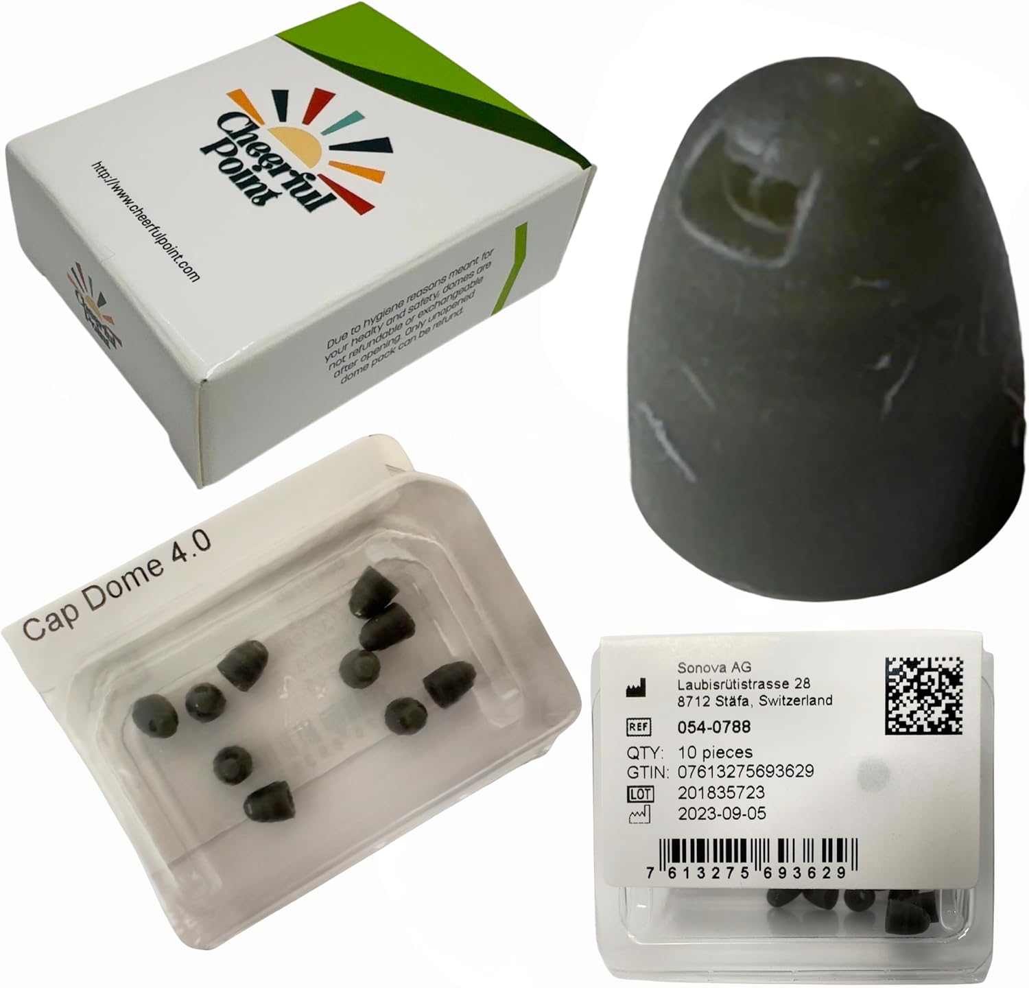Phonak Cap Domes 4.0 – 10 Pack – Compatible with Phonak Marvel, Paradise, Lumity RIC Hearing Aids – Small Protective Tips – Open Fit – Original Phonak Replacement Domes