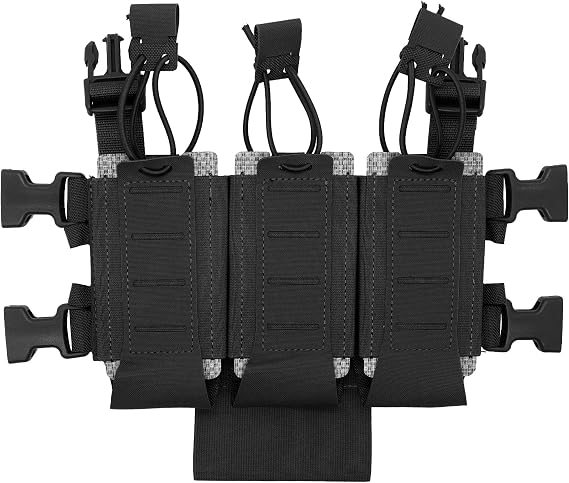Qavctw Triple Mag Open-Top Pouch for M4 M16 M4A1 AR15 5.56 Magazine Pouches
