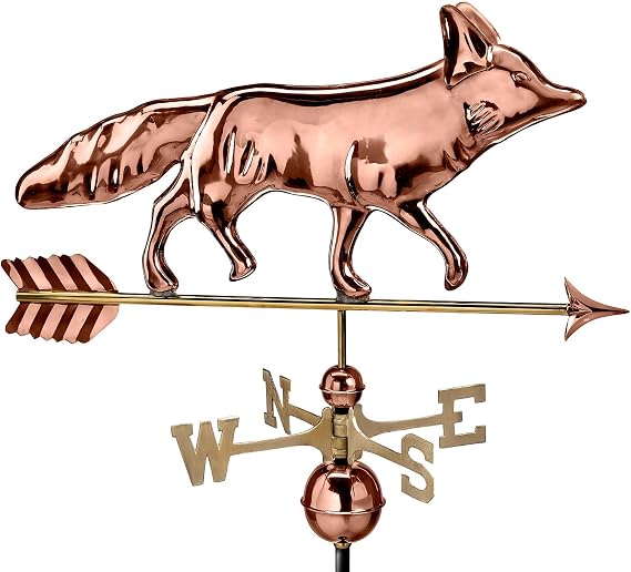 Good Directions Fox Weathervane, Pure Copper
