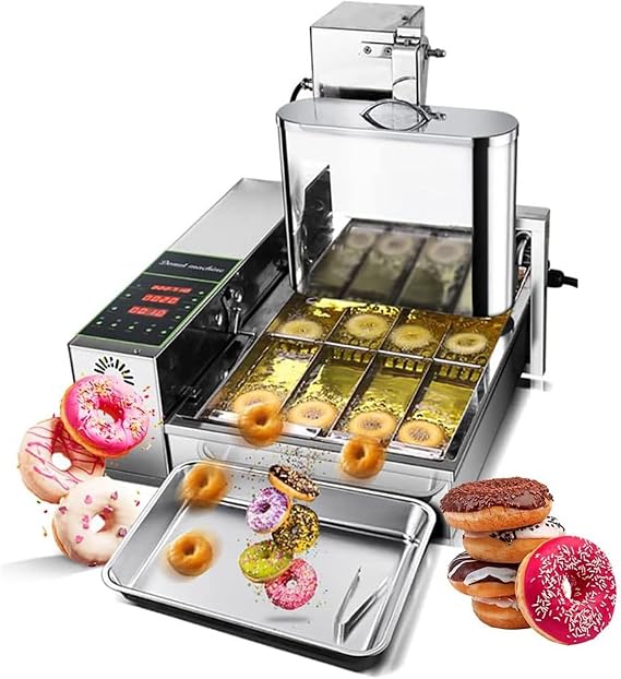 Automatic Donut Maker Machine, Mini Donut Maker Machine for Friendly Breakfast, Snacks, Desserts & More with Non-Stick(110V)