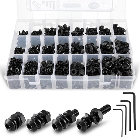 1460PCS ‌Nuts and Bolts Assortment Kit M3 M4 M5 M6 Hex Socket Cap Bolts Set