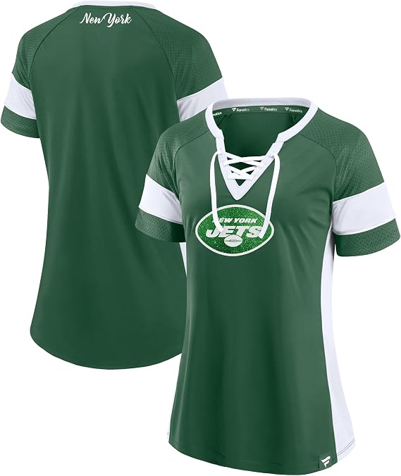 Fanatics Women's Dark NFL Athena Lace-Up Top