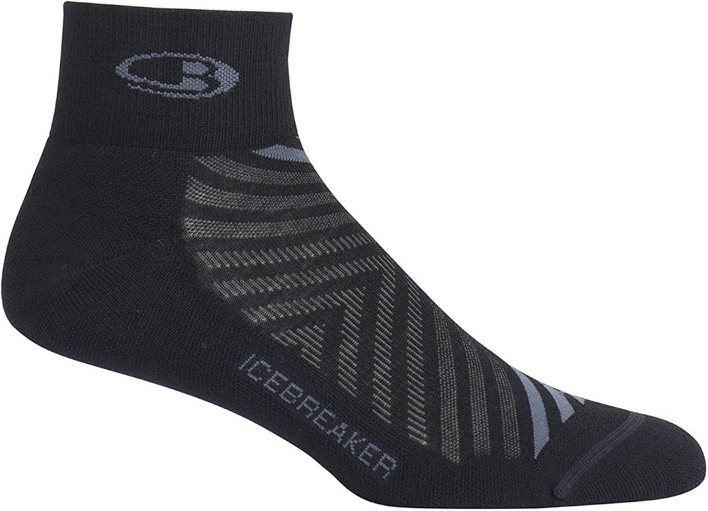 Icebreaker Merino mens Running Low Crew Socks, Breathable, Odor Resistant, New Zealand Merino Wool