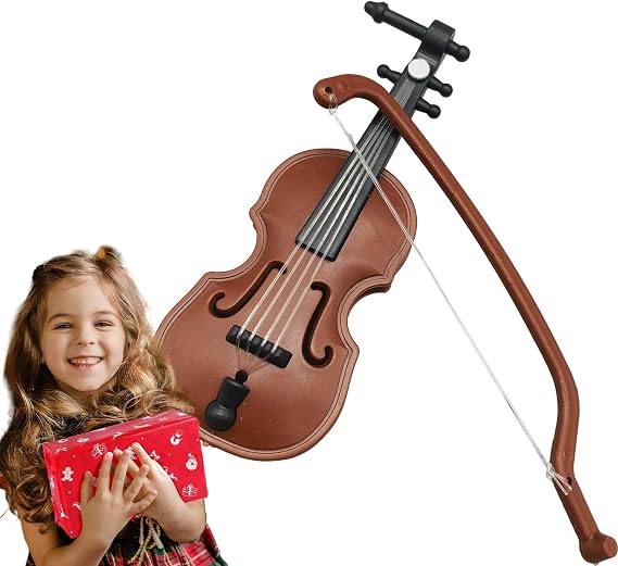 The Violin Plus: Polished Miniature Musical Instrument | Detailed Mini for Display for Home Decor Collectors