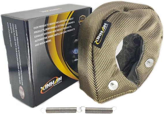 Xinhan T25 T3 T4 T6 Titanium Fiber Turbo Heat Shield Inner stainless steel knitted wire mesh inner liner with 2 springs fastener (T3)