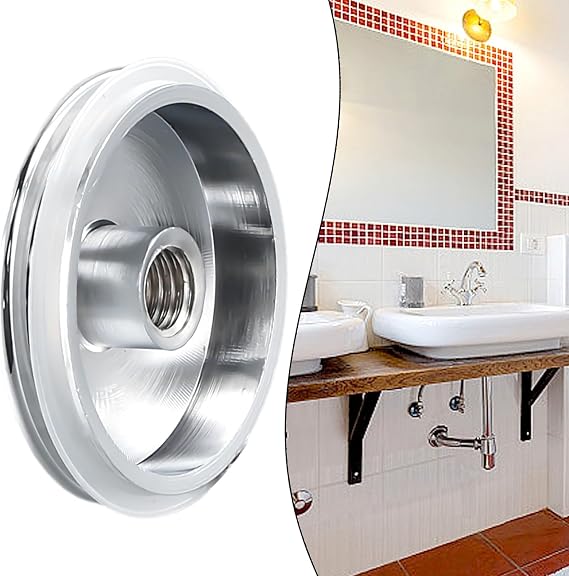6 PCS Drain Stoppers, Replacement Sink/Basin Waste Plug Cap, Easy Pop-Up Click Clack Chrome Drain Stoppers, Kitchen Bathroom Accessories 38mm